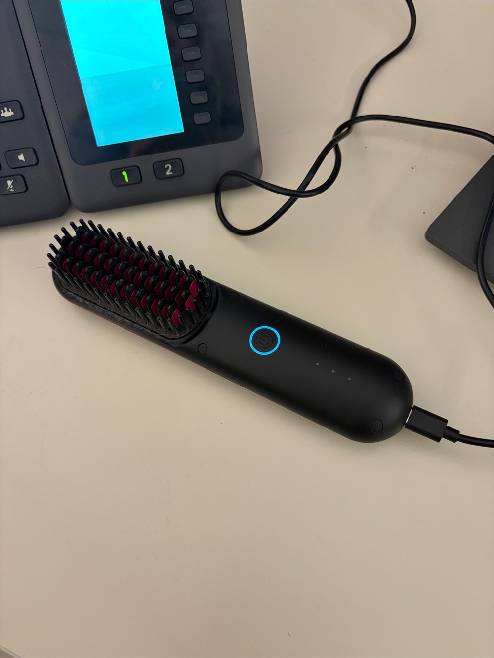 TYMO cordless hair straightener brush